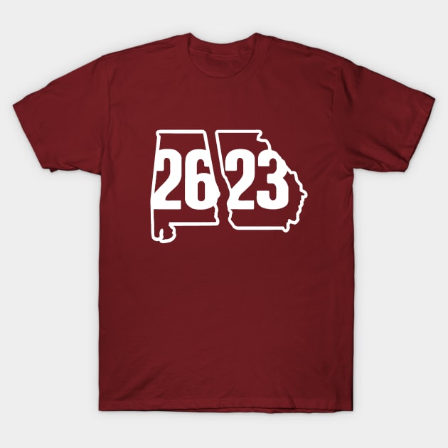 ALABAMA GEORGIA SCORE T-Shirt by thedeuce